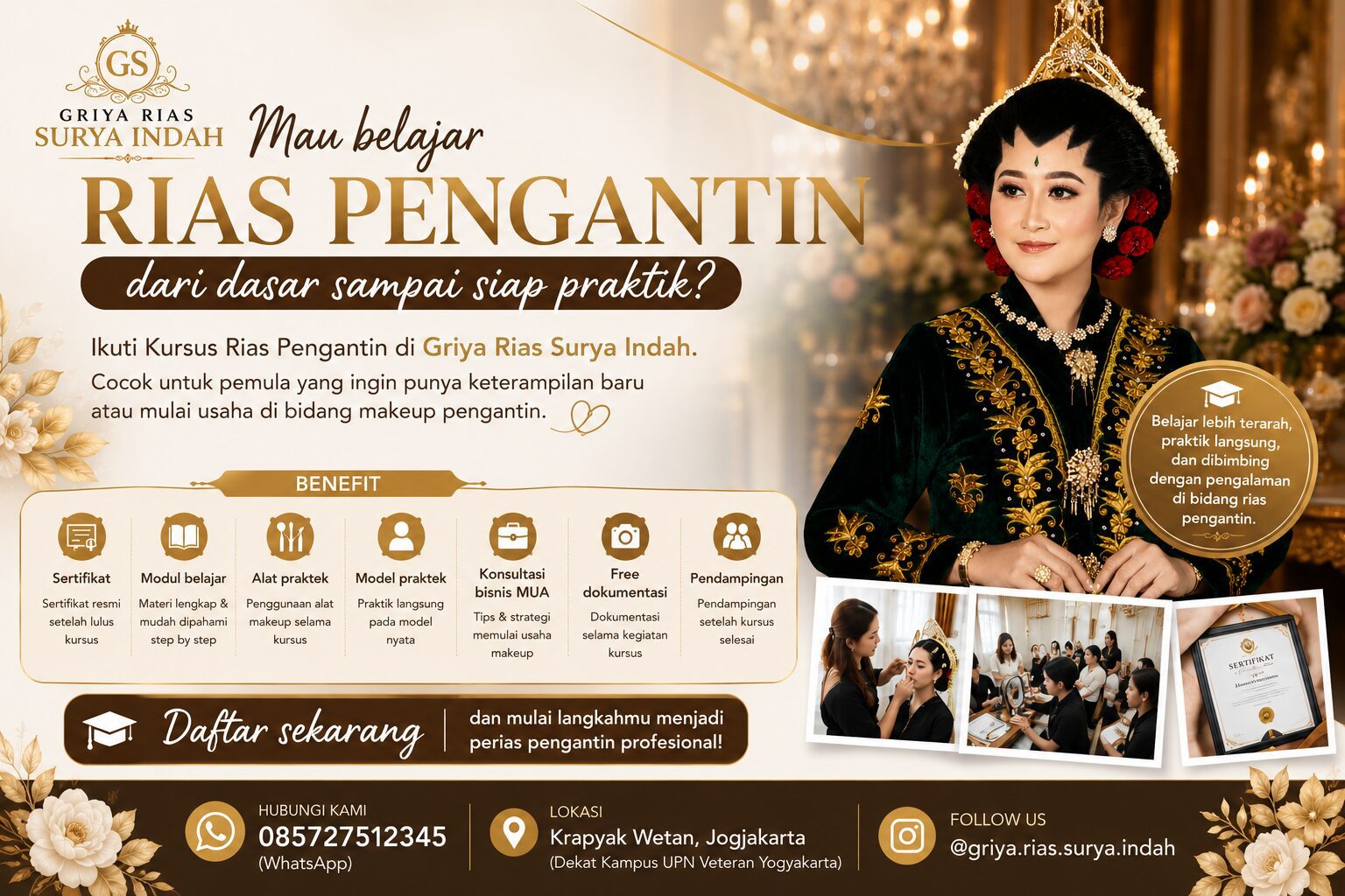 kursus make up pengantin bersertifikat